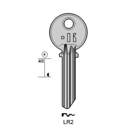 LR2 - CLES PLATES ACIER KEYLINE S/LH10 J/LAP-3D