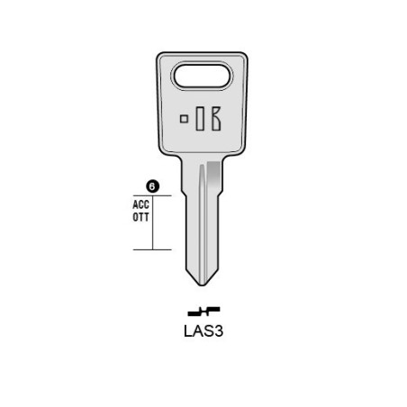 LAS3 - CLES PLATES ACIER KEYLINE S/LS11 J/LAS-KT