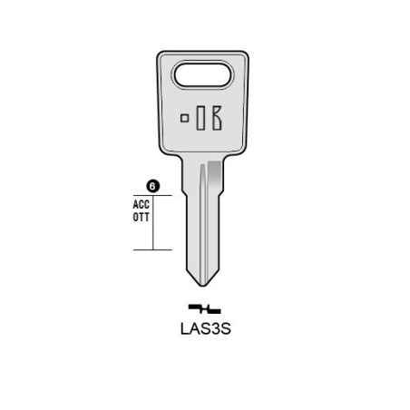 LAS3S - CLES PLATES ACIER KEYLINE S/LS11R J/LAS-TK