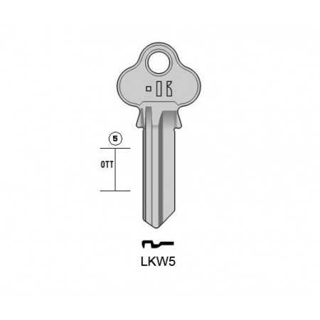 LKW5 - CLES PLATES ACIER KEYLINE S/LW4 J/LWO-1D