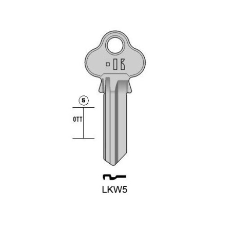 LKW5 - CLES PLATES ACIER KEYLINE S/LW4 J/LWO-1D