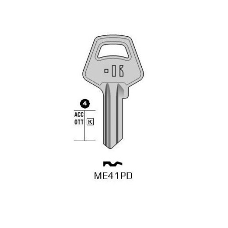 ME41PD - CLES PLATES ACIER KEYLINE S/MER1 J/MER-16D