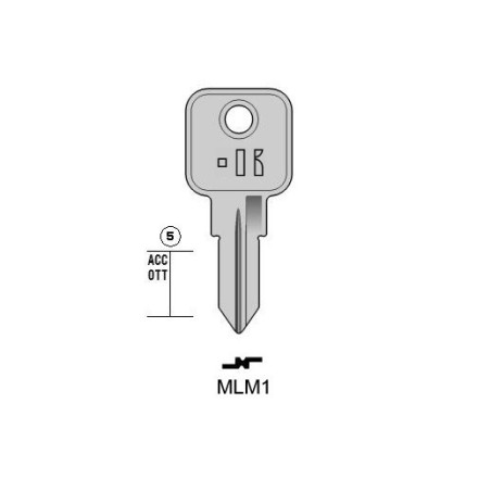 MLM1 - CLES PLATES ACIER KEYLINE S/ MLM1 J/MLM-5