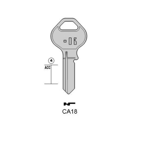 CA18 - CLES PLATES ACIER KEYLINE S/CS32 J/ABU-8D