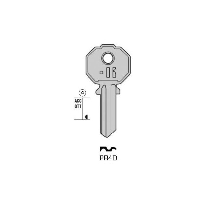 PR4D - CLES PLATES ACIER KEYLINE S/PF212 J/PR-4D