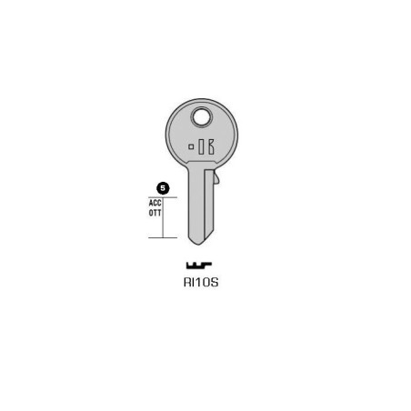 RI10S - CLES PLATES ACIER KEYLINE S/RO4R J/RO-7I, LUMA-3D