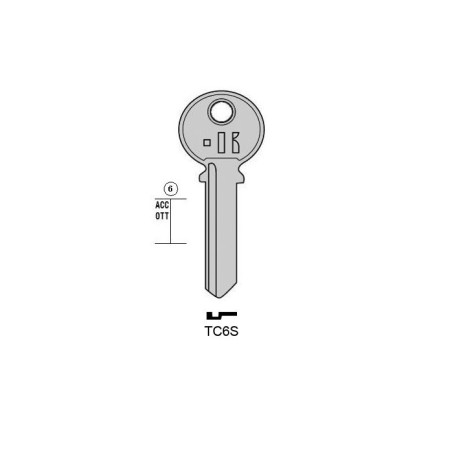 TC6S - CLES PLATES ACIER KEYLINE S/TL8R J/TRI-12I