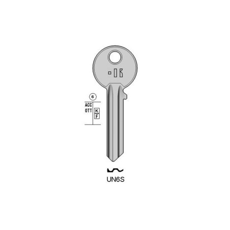 UN6S - CLES PLATES ACIER KEYLINE S/UL055 J/U-6I