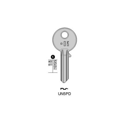 UN5PD - CLES PLATES ACIER KEYLINE S/UL058 J/U-3D, U-17D