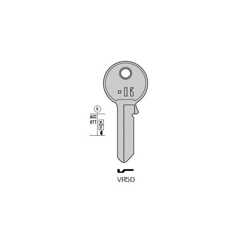 CLES PLATES ACIER KEYLINE S/VI080 J/VI-1I