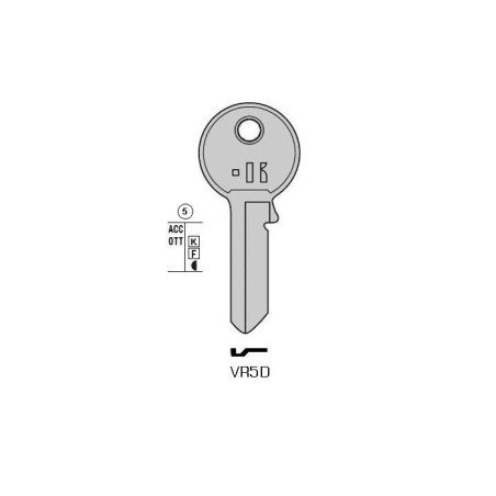 VR5D - CLES PLATES ACIER KEYLINE S/VI080 J/VI-1L