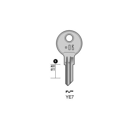 YE7 - CLES PLATES ACIER KEYLINE S/YA4 J/YA-11D