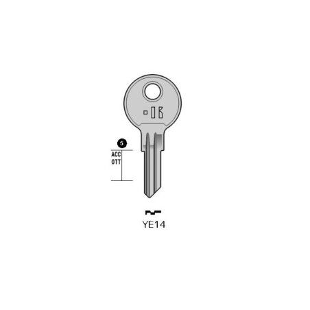 YE14 - CLES PLATES ACIER KEYLINE S/YA18 J/YA-27D