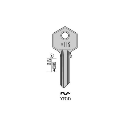 YE5D - CLES PLATES ACIER KEYLINE S/YA226 J/YA-1D