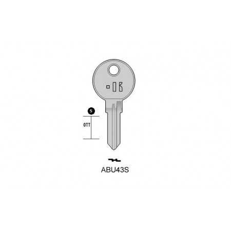 ABU43S - CLES PLATES ACIER KEYLINE S/AB43R J/ARN-3D