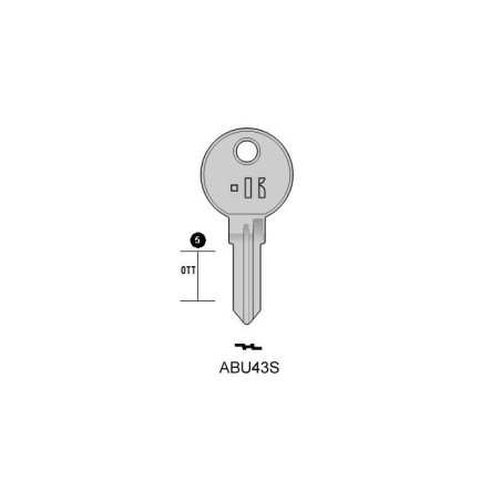 ABU43S - CLES PLATES ACIER KEYLINE S/AB43R J/ARN-3D