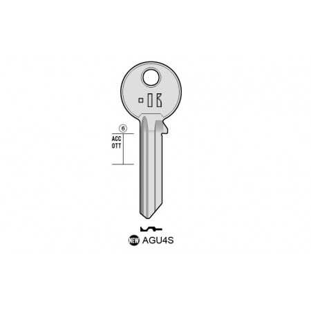 AGU4S - CLES PLATES ACIER KEYLINE S/AG4R J/AG-11D