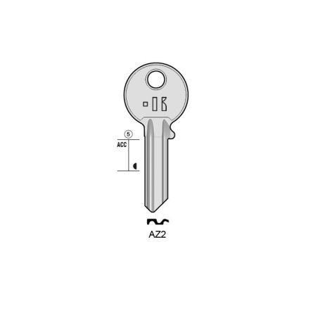 AZ2 - CLES PLATES ACIER KEYLINE J/AZ-1D