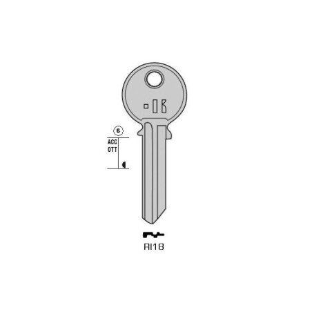 RI18 - CLES PLATES ACIER KEYLINE S/RO41 J/RO-29D, KEYLINE, SILCA, JMA