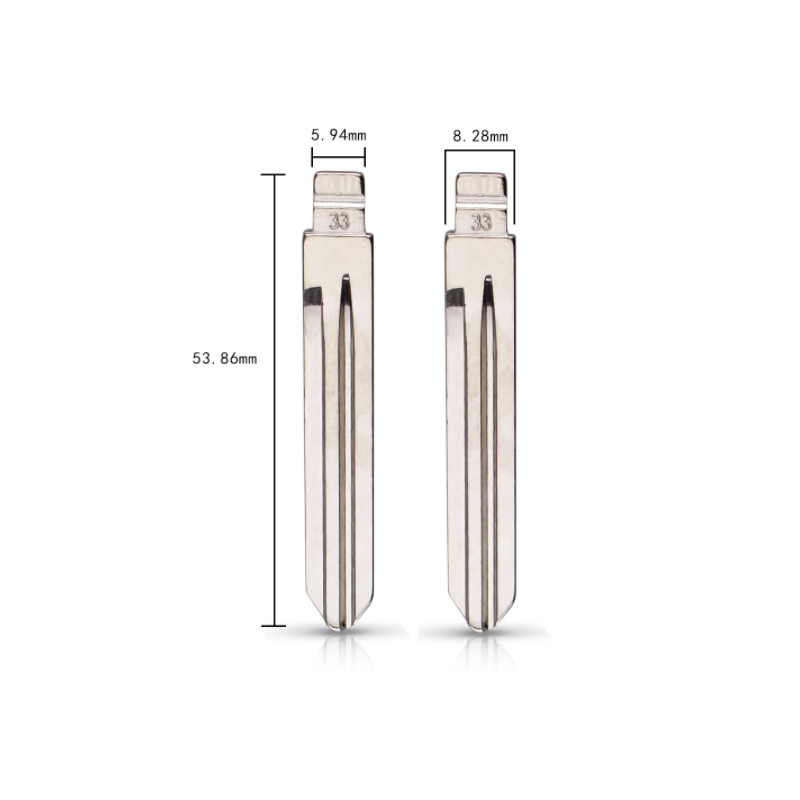 KD-KB3 Lame compatible Hyundai-Kia télécommande universelle Keydiy - Xhorse | HYN14R (droite) | Y33  dimensions