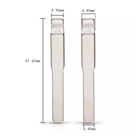 KD-KB6 Lame compatible Ford télécommande universelle Keydiy - Xhorse | | HU101|Y38 Dimensions