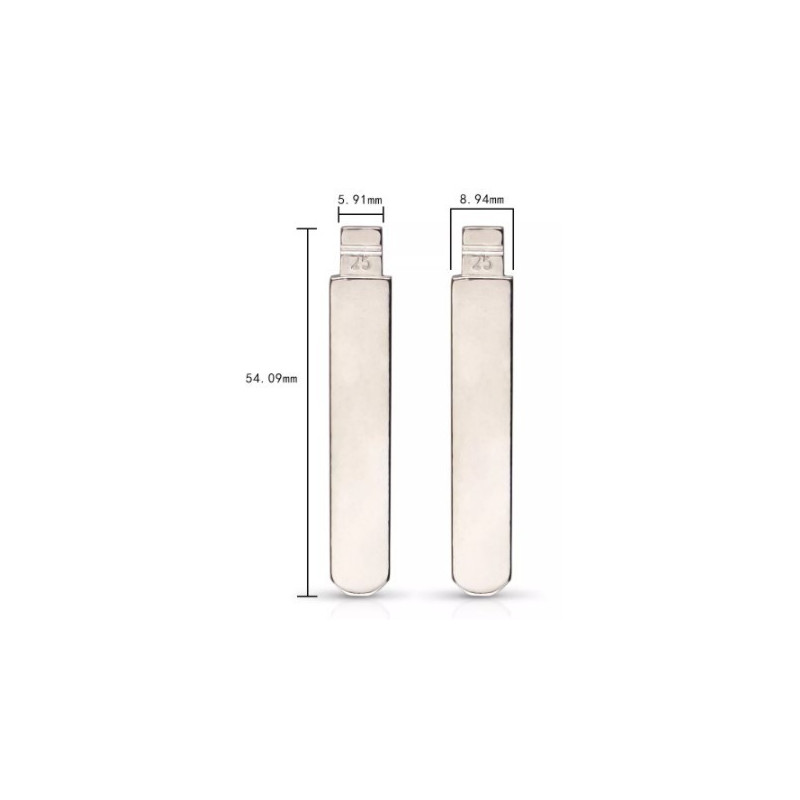 KD-KB2 Lame compatible Honda télécommande universelle Keydiy  Xhorse HON66 Y25 Dimension size