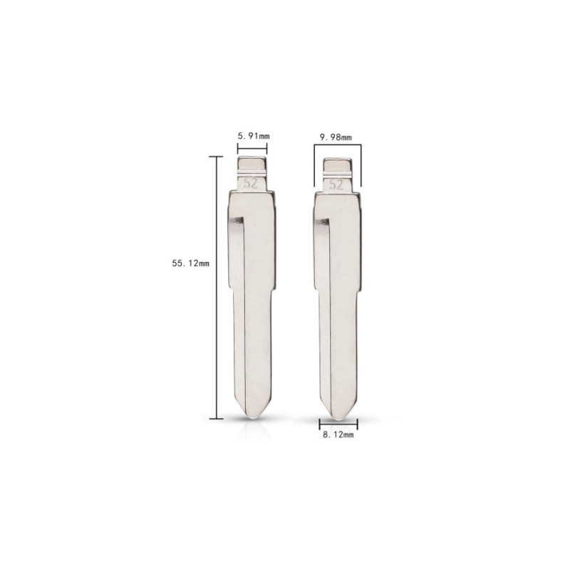 KD-KB15 Lame compatible Suzuki Mitsubishi télécommande universelle Keydiy - Xhorse HU87Y52 dimension size