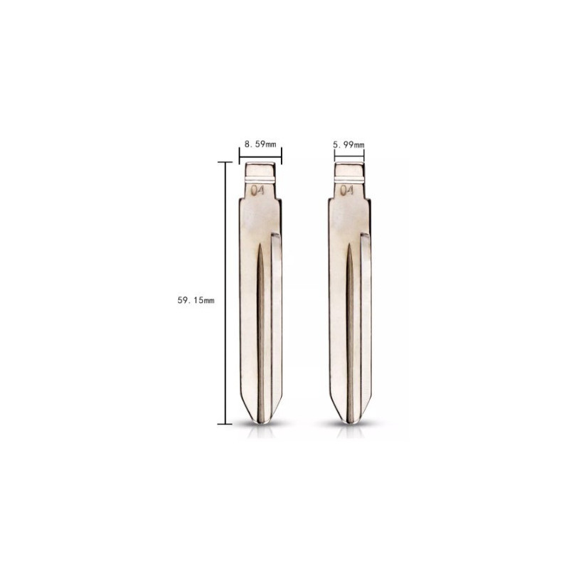 KD-KB41 - Lame Chrysler-Jeep télécommande universelle Keydiy - Xhorse CY24 Y04 dimension