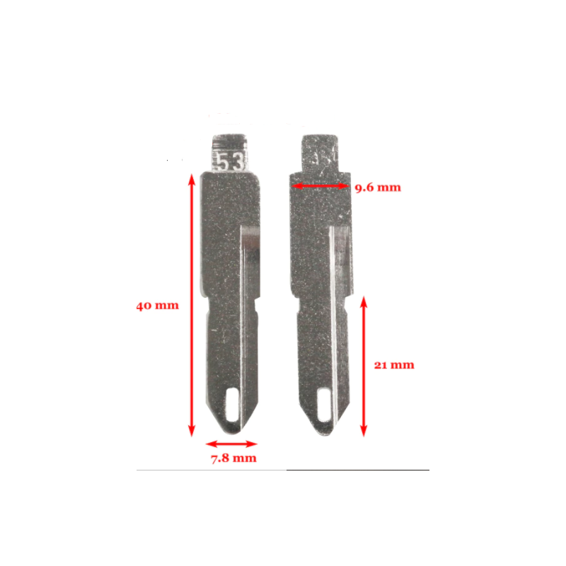 KD-KB22 Lame compatible Renault Peugeot Citroen télécommande Keydiy - Xhorse | NE73 - RN30| Y14  | 52mm  Dimensions