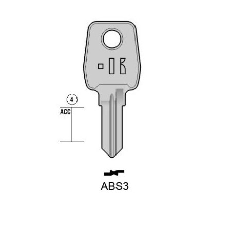 CLES PLATES ACIER KEYLINE S/KEY1 J/AB-8I CLES PLATES ACIER KEYLINE S/KEY1 J/AB-8I