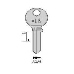 CLES PLATES ACIER KEYLINE S/AGA6 J/AGA-10