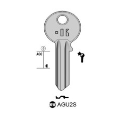 CLES PLATES ACIER KEYLINE S/AG2R J/AG-8I