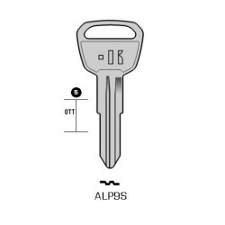 ALP9S - CLES PLATES ACIER KEYLINE S/ALP9R J/ALP-2D