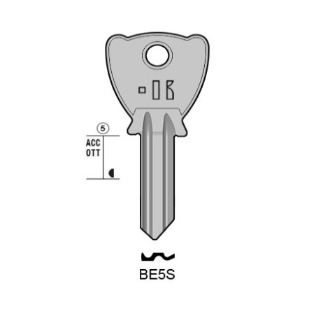 CLES PLATES ACIER KEYLINE S/BE203 J/BE-5I