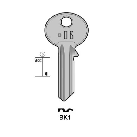 BK1 - CLES PLATES ACIER KEYLINE S/BK1 J/BK-1D