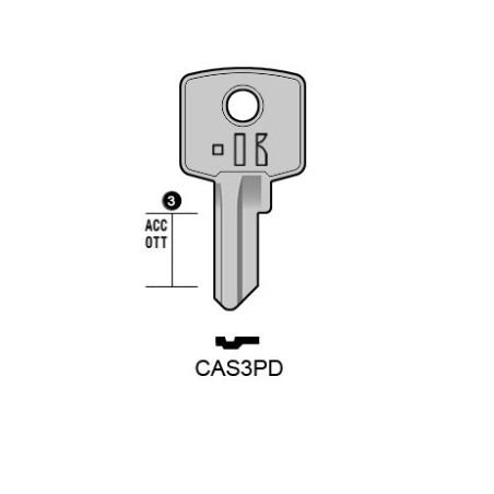 CAS3PD - CLES PLATES ACIER KEYLINE S/CIS3 J/CIS-4