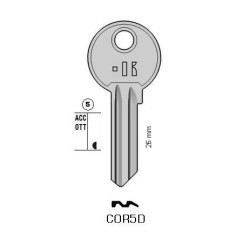 CLES PLATES ACIER KEYLINE S/CB5 J/COR-2D