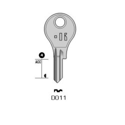 CLES PLATES ACIER KEYLINE S/DM10 J/DOM-11D, DOM-36D