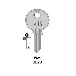CLES PLATES ACIER KEYLINE S/DM11 J/DOM-18D