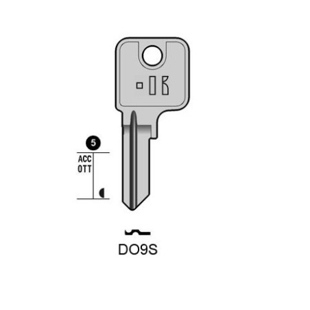 DO9S - CLES PLATES ACIER KEYLINE S/DM19R