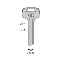 CLES PLATES ACIER KEYLINE J/FAC-13D