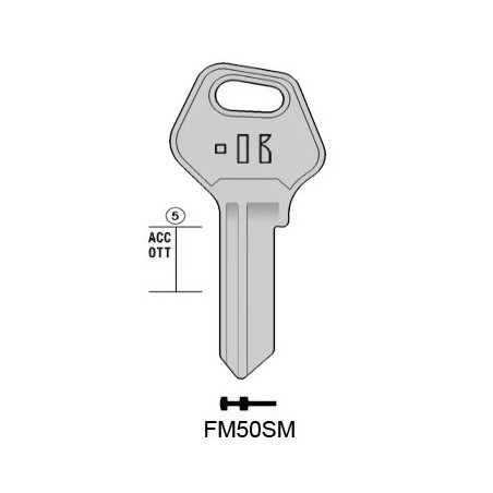 FM50SM - CLES PLATES ACIER KEYLINE S/FM6 J/JV-2