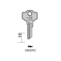 GIS2PD - CLES PLATES ACIER KEYLINE S/GS13 J/GIU-3D