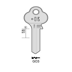 CLES PLATES ACIER KEYLINE S/GL7 J/GLO-2I