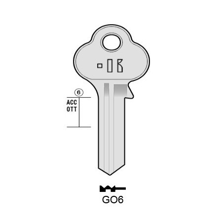 CLES PLATES ACIER KEYLINE S/GL6 J/GLO-6