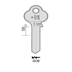 CLES PLATES ACIER KEYLINE S/GL8 J/GLO-3