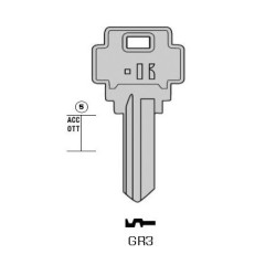 GR3 - CLES PLATES ACIER KEYLINE S/RIQ2 J/GR-2I