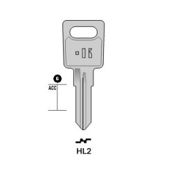 HL2 - CLES PLATES ACIER KEYLINE S/HW4 J/HUW-1
