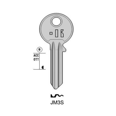 CLES PLATES ACIER KEYLINE S/JM3R J/JPM-4