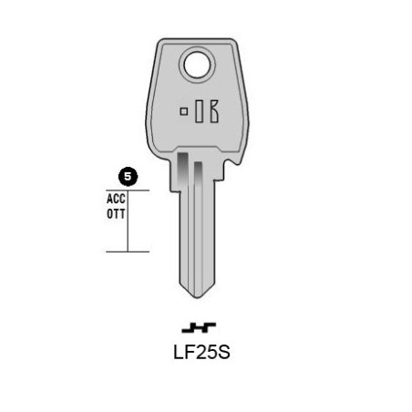 LF25S - CLES PLATES ACIER KEYLINE S/LF16R J/LF-12 LF25S - CLES PLATES ACIER KEYLINE S/LF16R J/LF-12